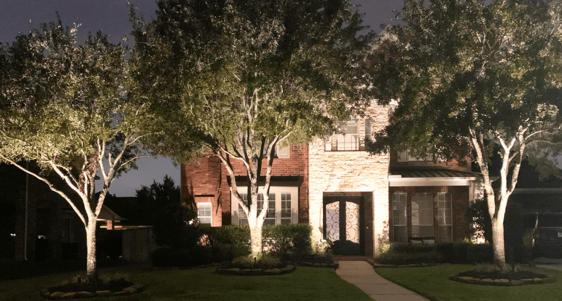Outdoor lighting can highlight attractive parts of your yard